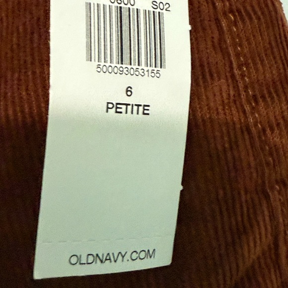 Old Navy Higher High-Waisted Flare Corduroy Pants Size 6 Petite NWT - Picture 4 of 4